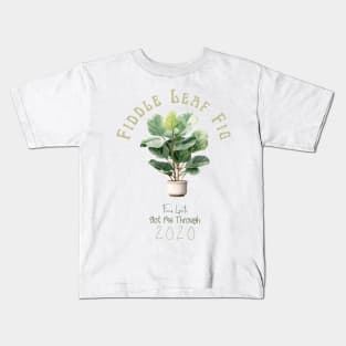 Fiddle Leaf Fig, Botanical Illustration T-Shirt | Plant Lover Tee Kids T-Shirt